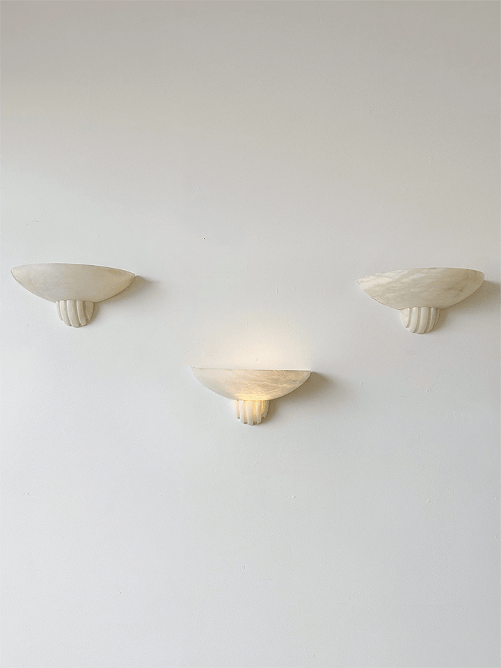 Rare Alabaster Wall Sconce