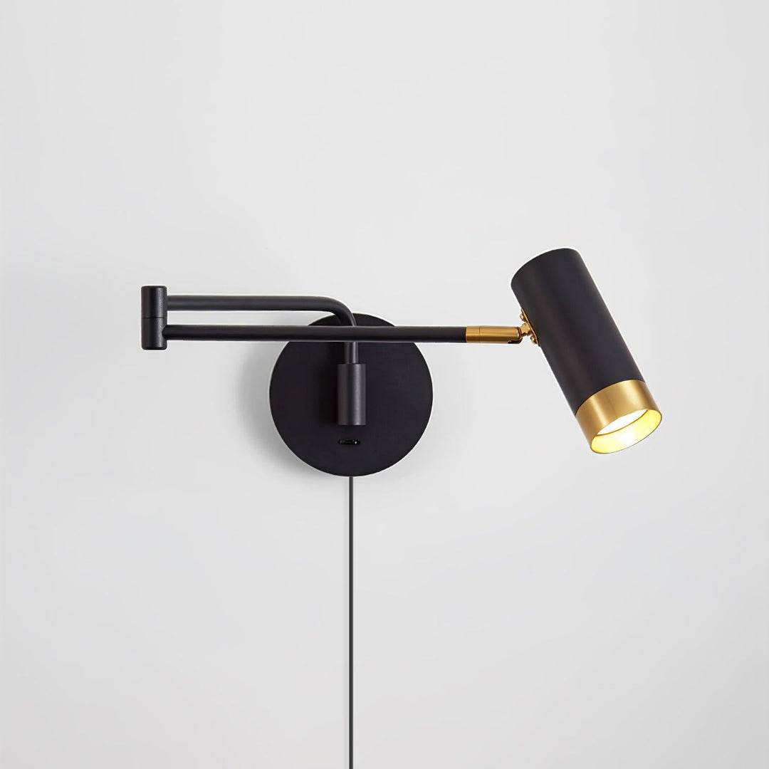 Ridge Arm Plug-in Wall Lamp