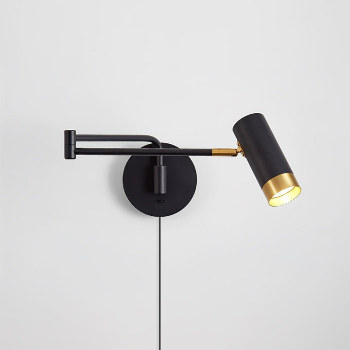 Ridge Arm Plug-in Wall Lamp