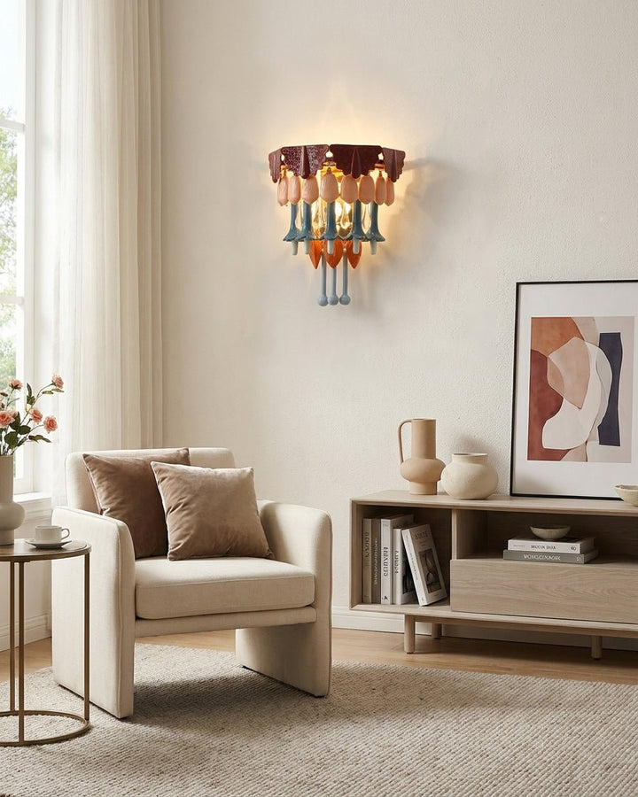 Roselle Ceramic Fringe Wall Lamp