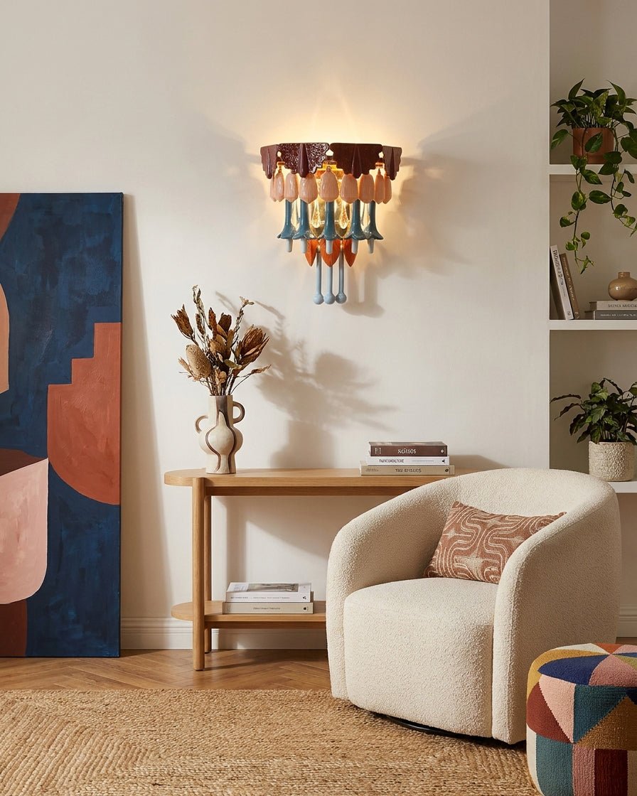 Roselle Ceramic Fringe Wall Lamp