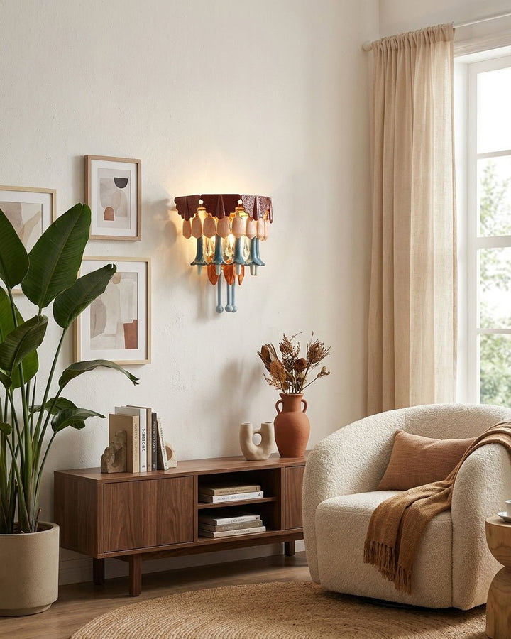 Roselle Ceramic Fringe Wall Lamp