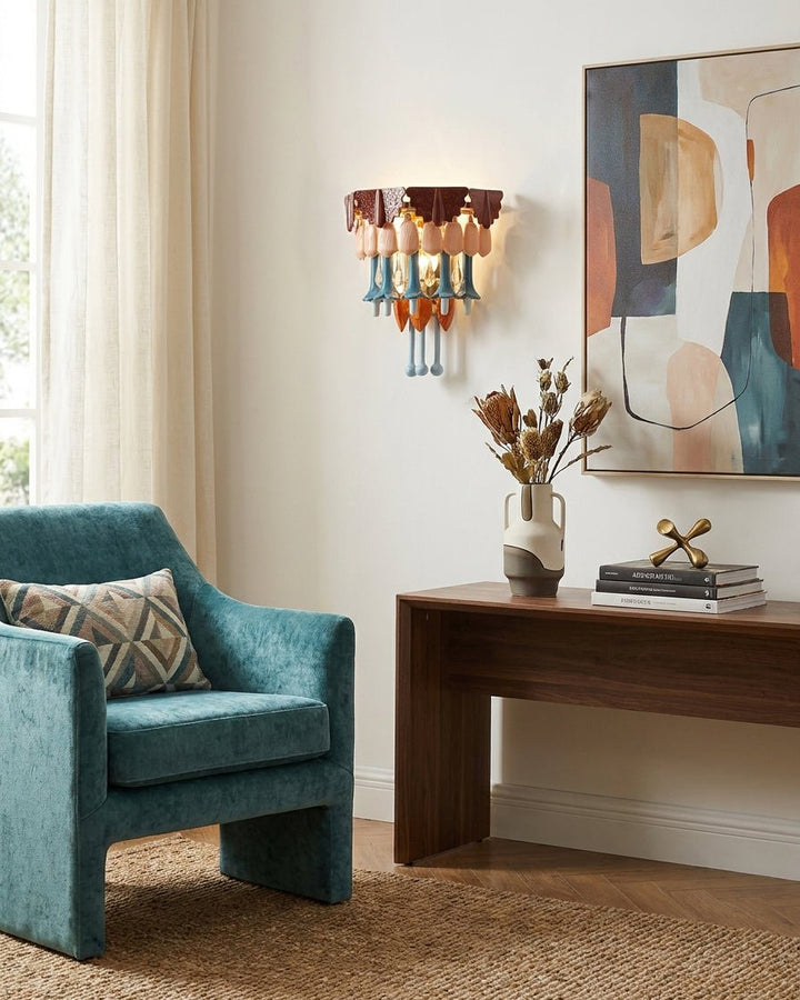 Roselle Ceramic Fringe Wall Lamp