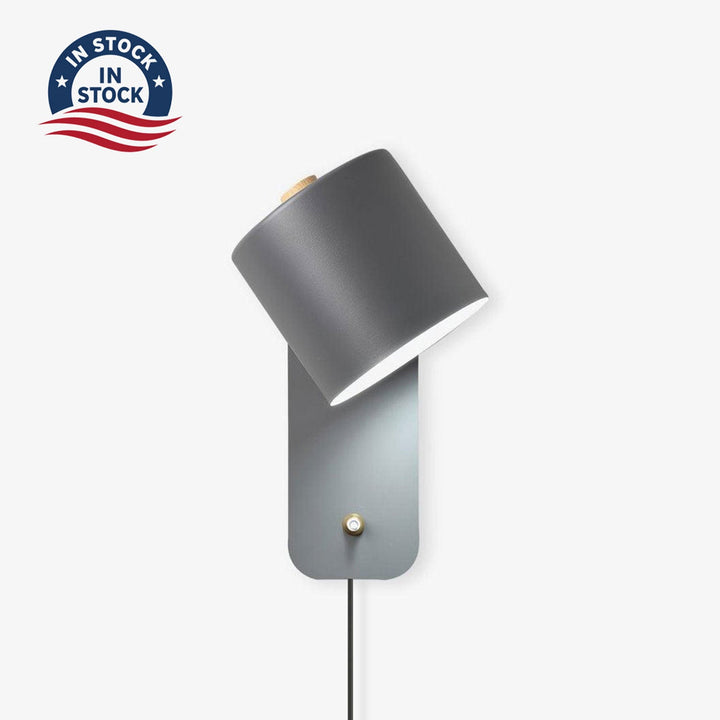 Rotatable Cylinder Plug-in Wall Lamp