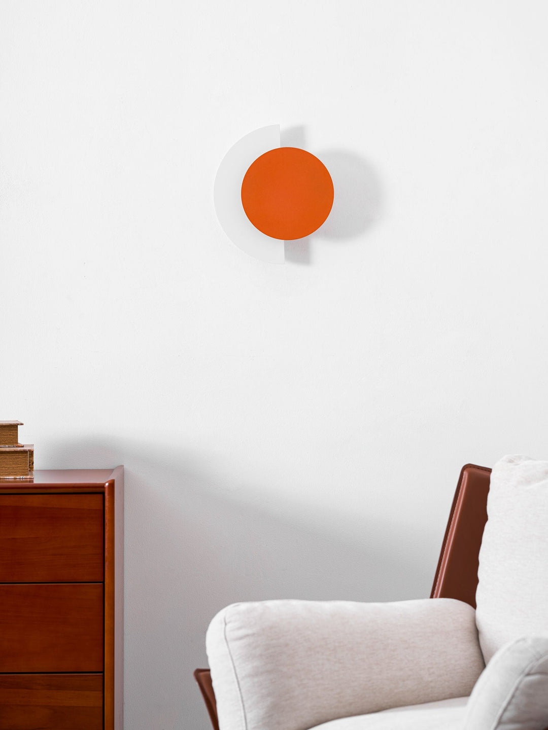 Rounded Abstract Art Sconce