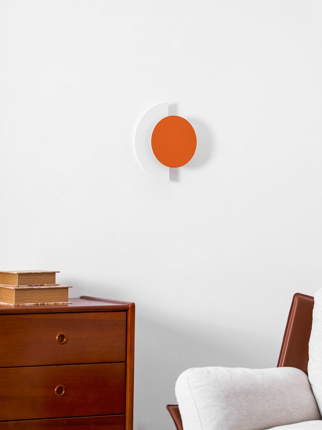 Rounded Abstract Art Sconce