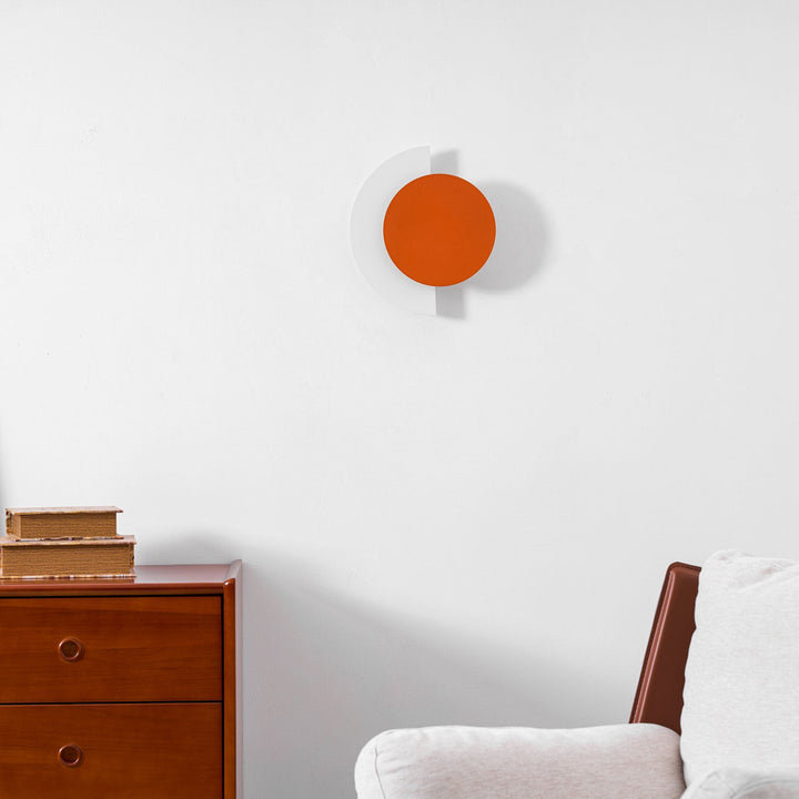 Rounded Abstract Art Sconce