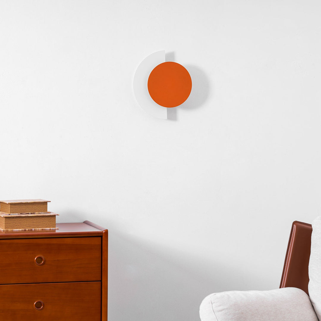 Rounded Abstract Art Sconce