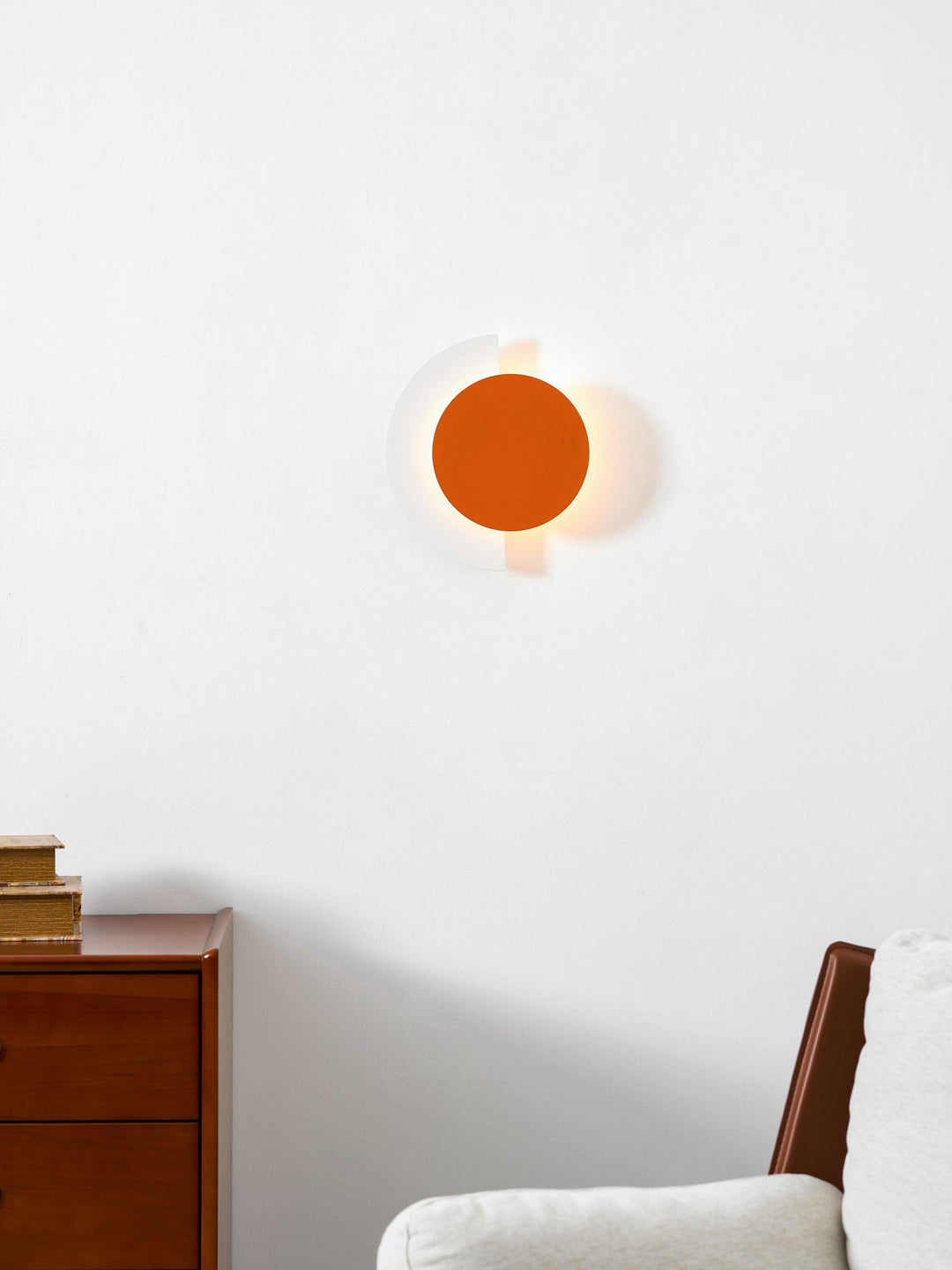 Rounded Abstract Art Sconce