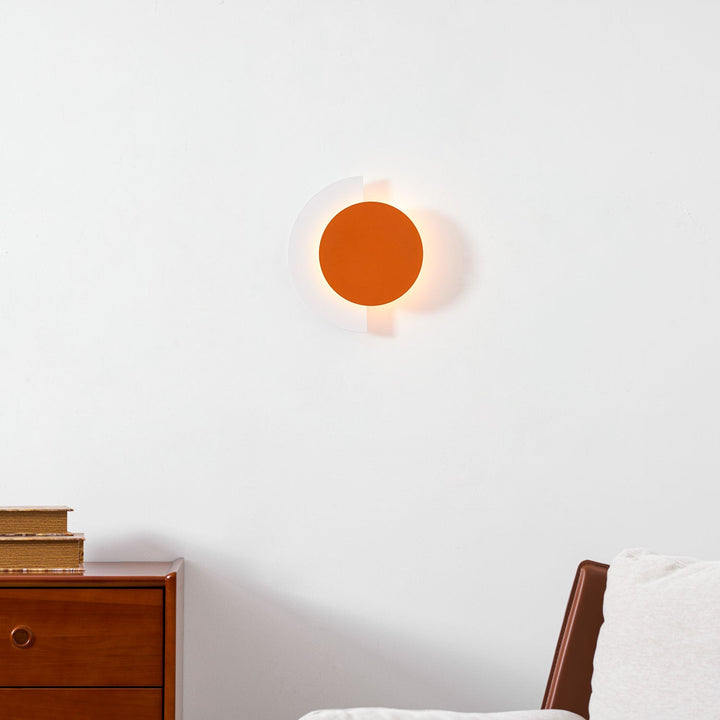 Rounded Abstract Art Sconce