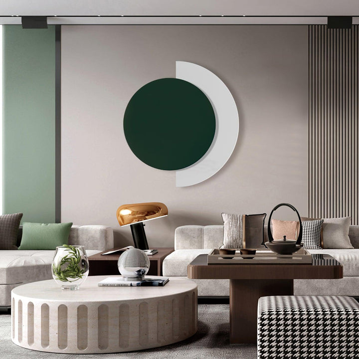 Rounded Abstract Art Sconce