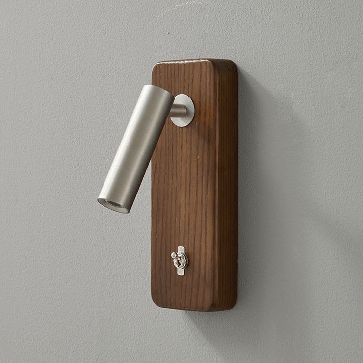Rowan Wood LED Reading Wall Sconce