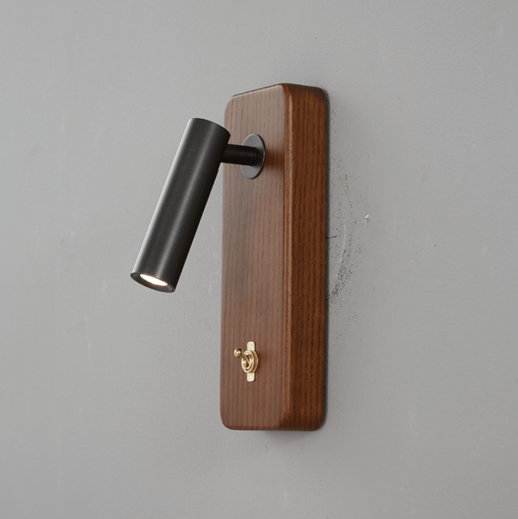 Rowan Wood LED Reading Wall Sconce