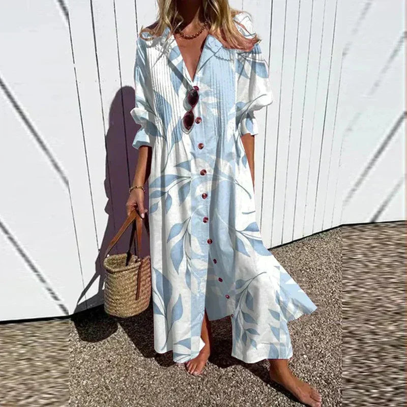 MAXI-JURK MET PRINT VOOR VROUWEN