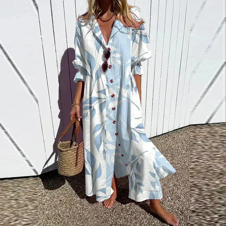 MAXI-JURK MET PRINT VOOR VROUWEN
