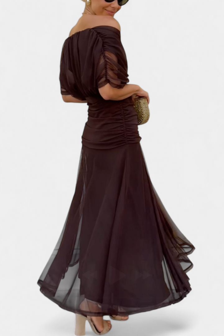 CHIC MAXI JURK MET V-HALS VOOR VROUWEN