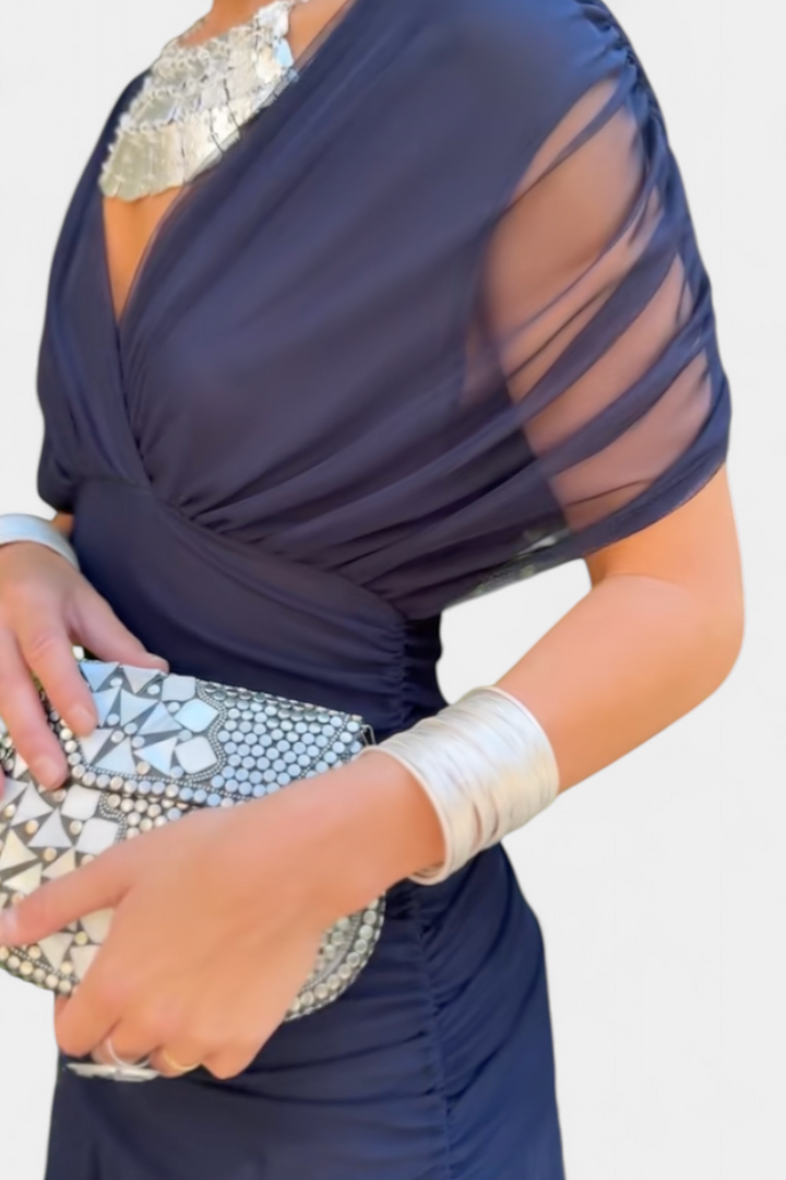 ELEGANTE GEDAPEERDE JURK VOOR VROUWEN