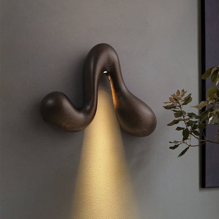 Sera Flow Wood Wall Light