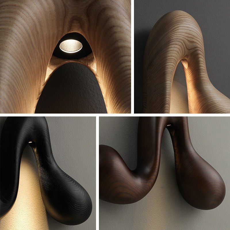 Sera Flow Wood Wall Light