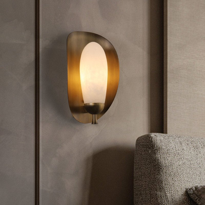 Solenne Alabaster Halo Wall Light