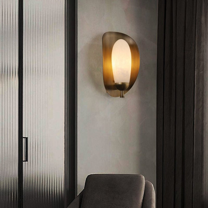 Solenne Alabaster Halo Wall Light