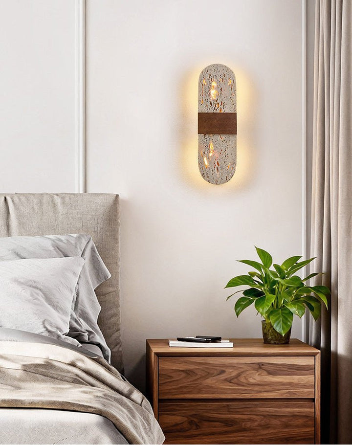 Solis Travertine Wall Light