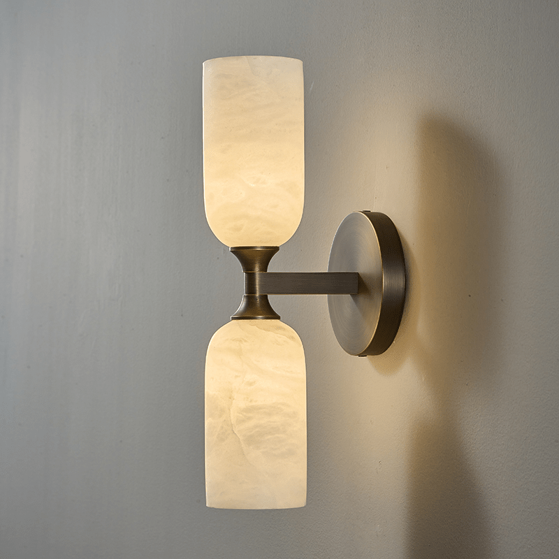 Solmira Twin Alabaster Wall Sconce