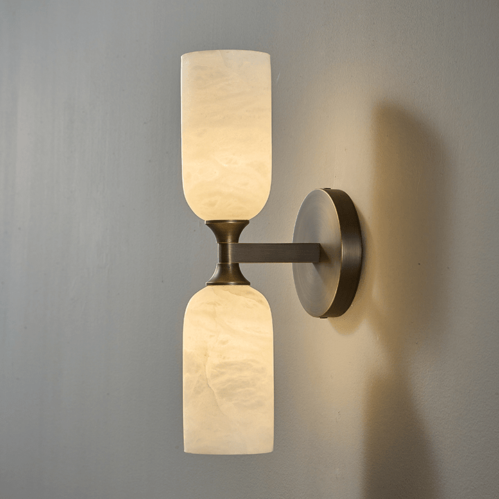 Solmira Twin Alabaster Wall Sconce