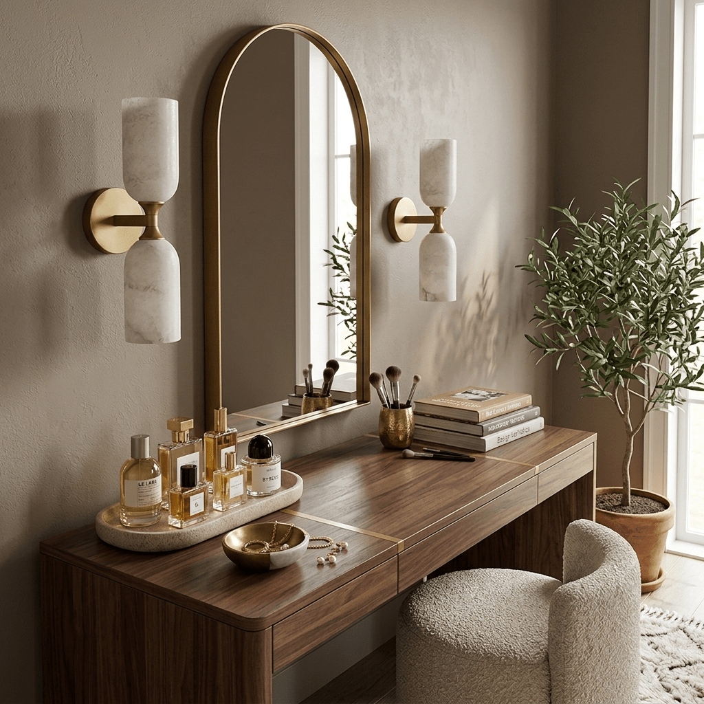 Solmira Twin Alabaster Wall Sconce