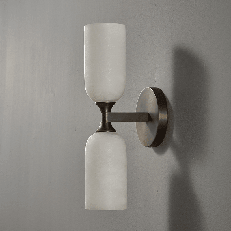 Solmira Twin Alabaster Wall Sconce