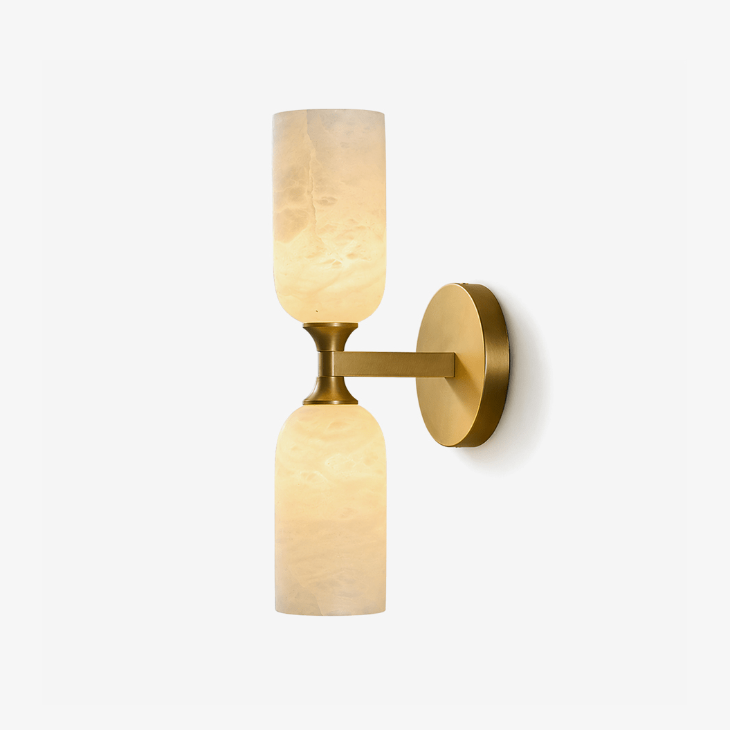 Solmira Twin Alabaster Wall Sconce