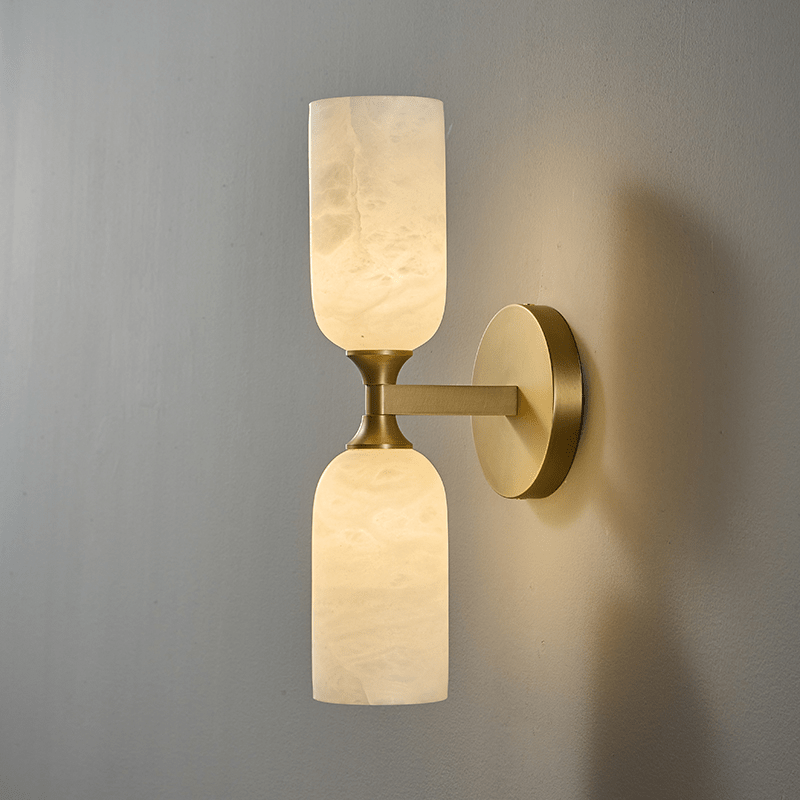Solmira Twin Alabaster Wall Sconce