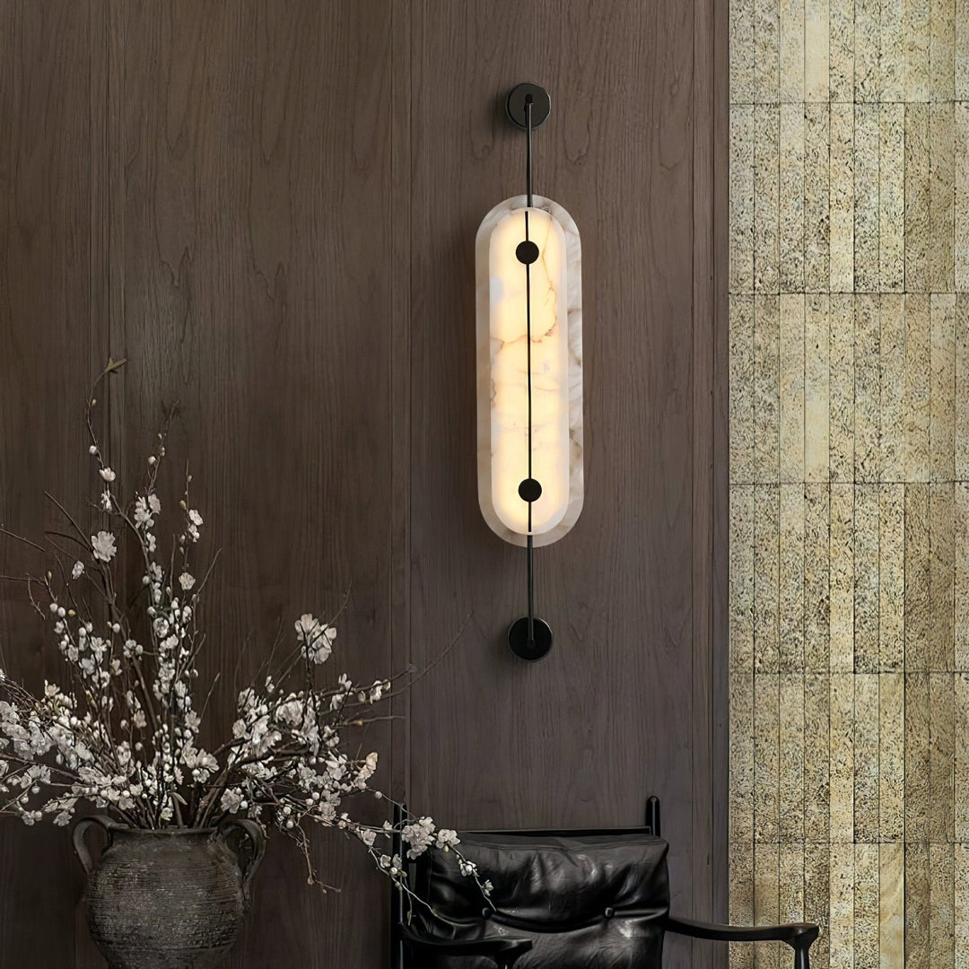 Solvane Alabaster Wall Sconce