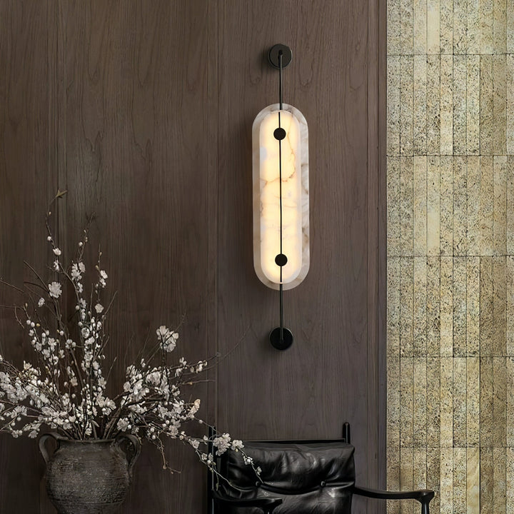Solvane Alabaster Wall Sconce