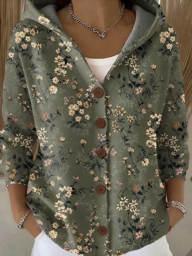 PATCHWORK HOODED VEST VOOR VROUWEN