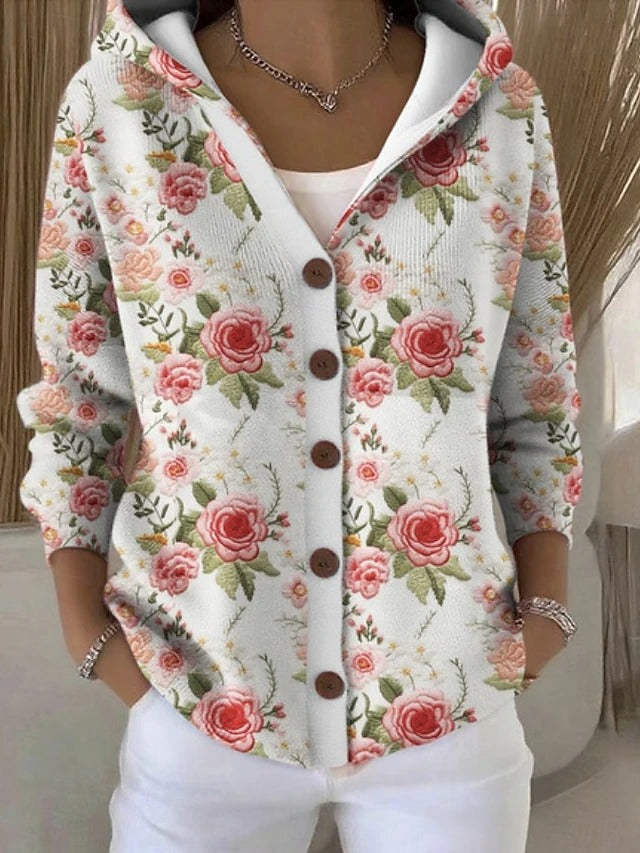 PATCHWORK HOODED VEST VOOR VROUWEN