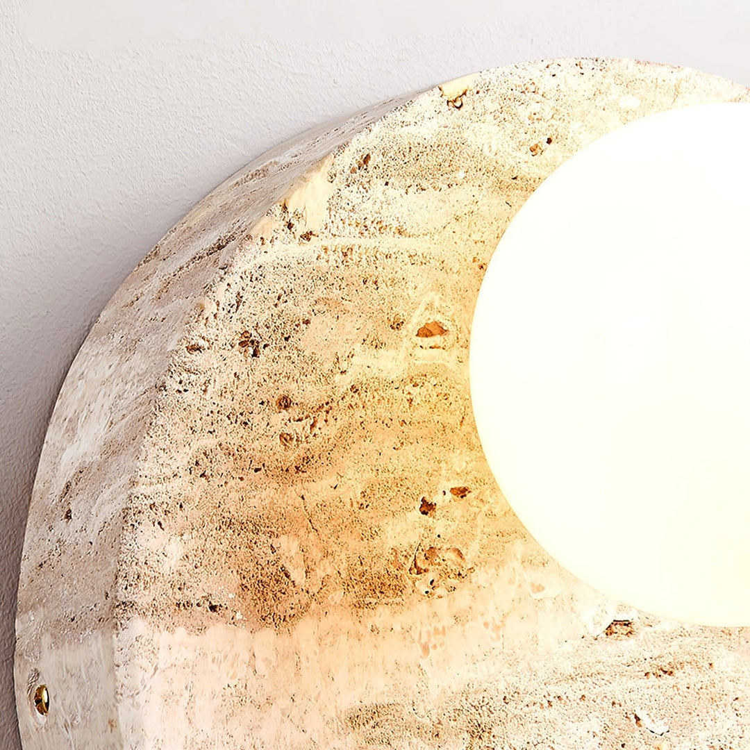 Sorella Travertine Sconce