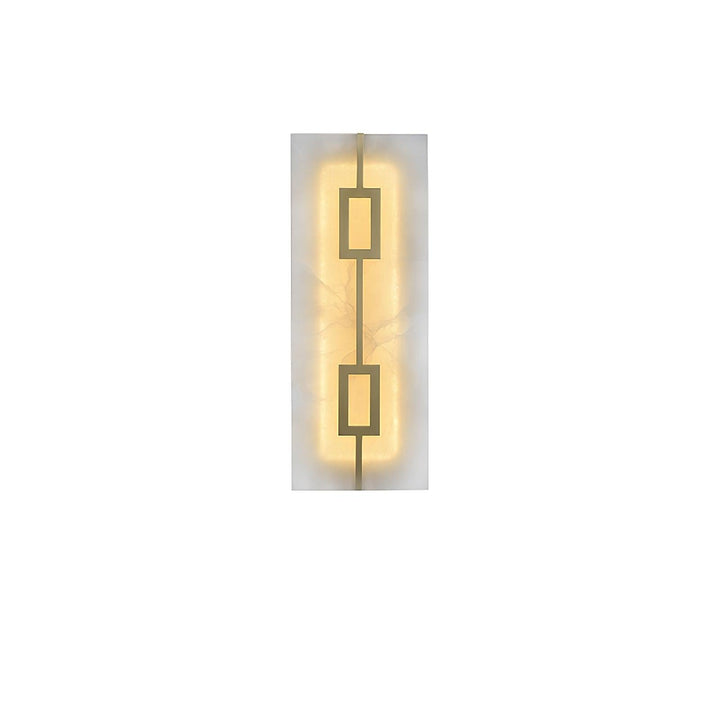 Square Alabaster Wall Lamp