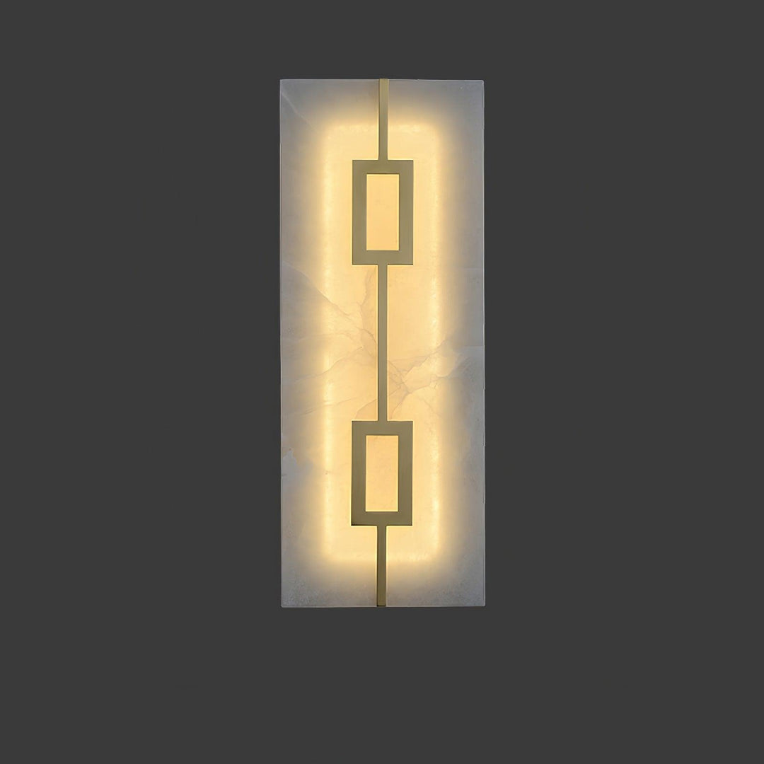 Square Alabaster Wall Lamp
