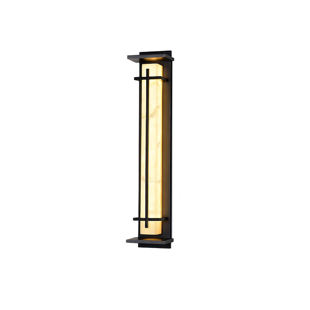 Square Outdoor Alabaster Wall Light
