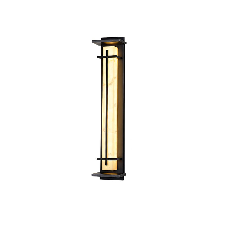 Square Outdoor Alabaster Wall Light