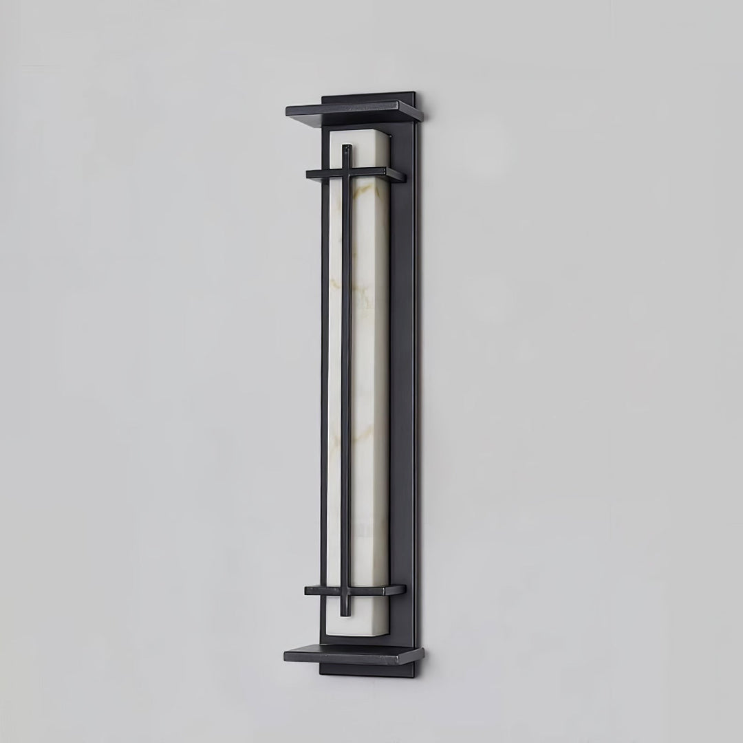 Square Outdoor Alabaster Wall Light