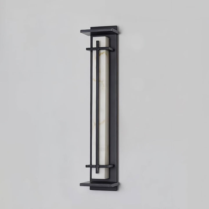 Square Outdoor Alabaster Wall Light