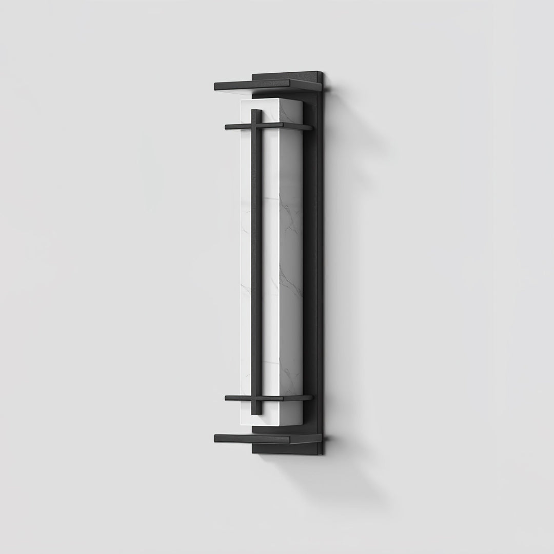 Square Outdoor Alabaster Wall Light