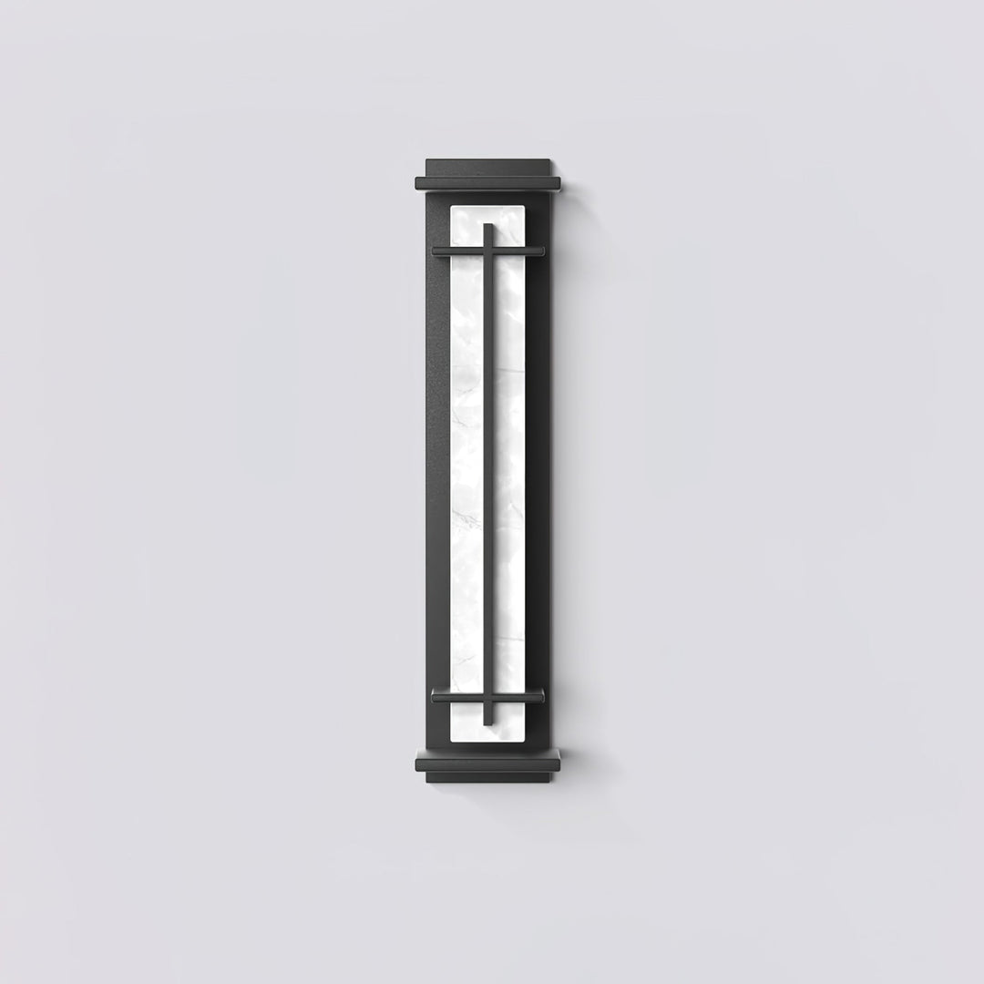 Square Outdoor Alabaster Wall Light