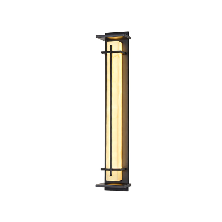 Square Outdoor Alabaster Wall Light