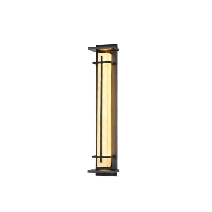 Square Outdoor Alabaster Wall Light