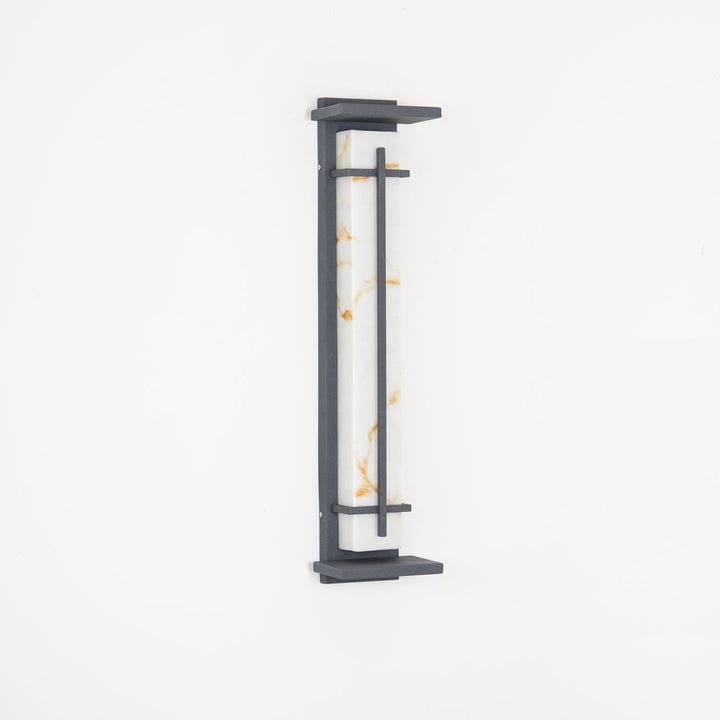 Square Outdoor Alabaster Wall Light