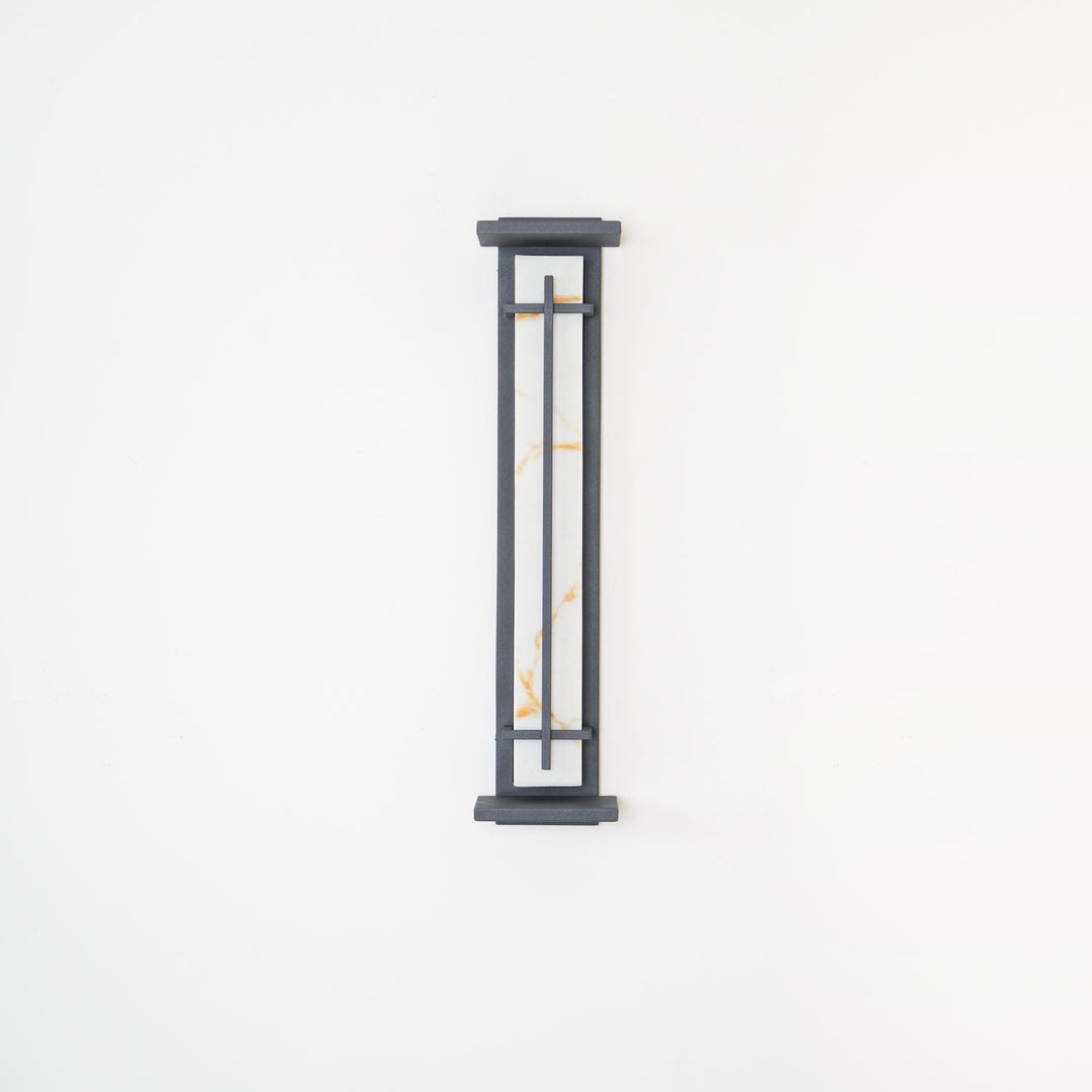 Square Outdoor Alabaster Wall Light