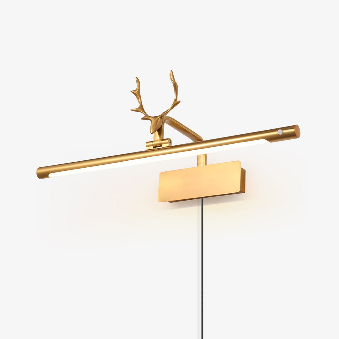 Stag Horn Plug-in Wall Light